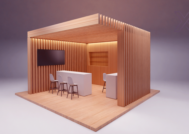 تصميم بوثات خشب
